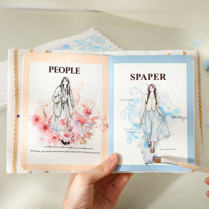 Misty Watercolor Sticker Book