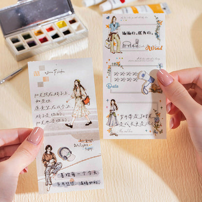 Girl Chasing Light Memo Pad