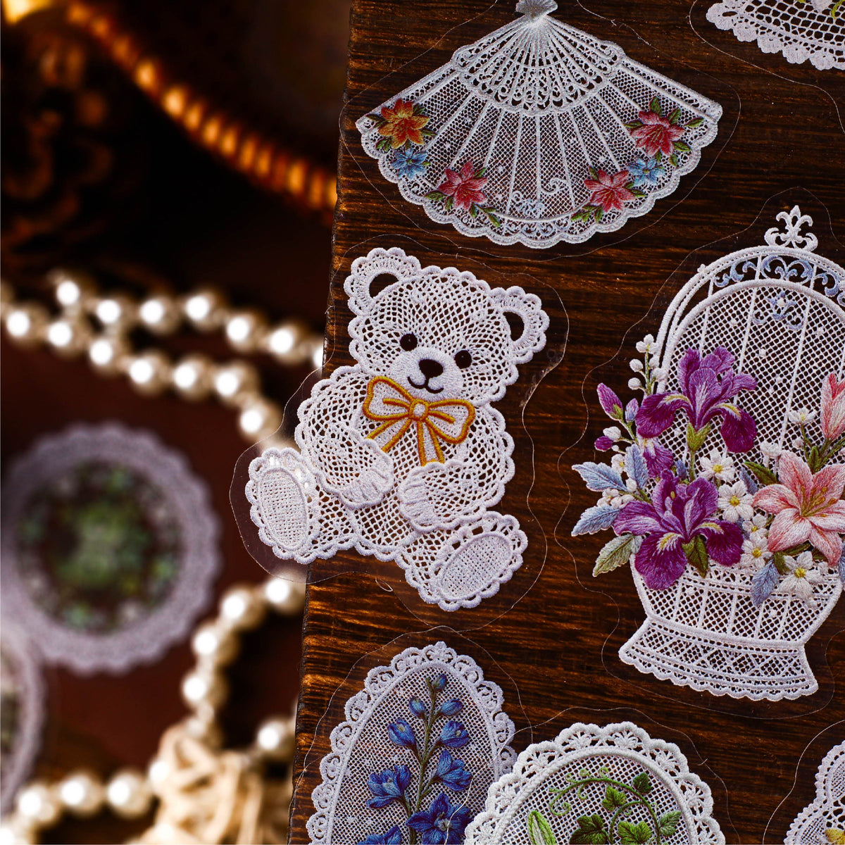 Sheer Floral Stickers