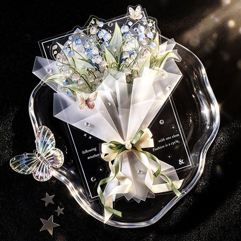 Iridescent Floral Stickers