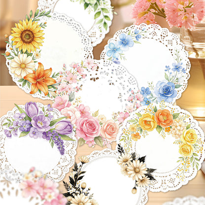 Lace Floral Stickers