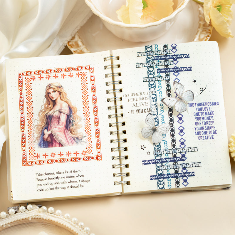 Bohemian Geometric Border Sticker Book
