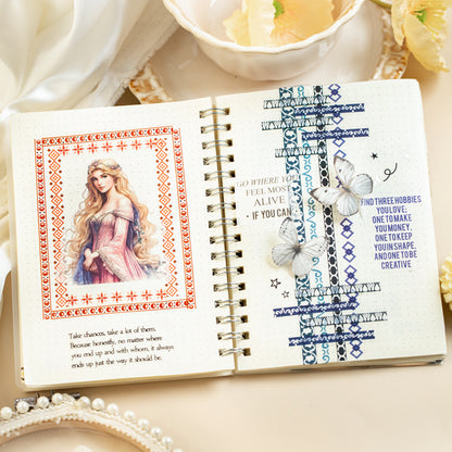 Bohemian Geometric Border Sticker Book