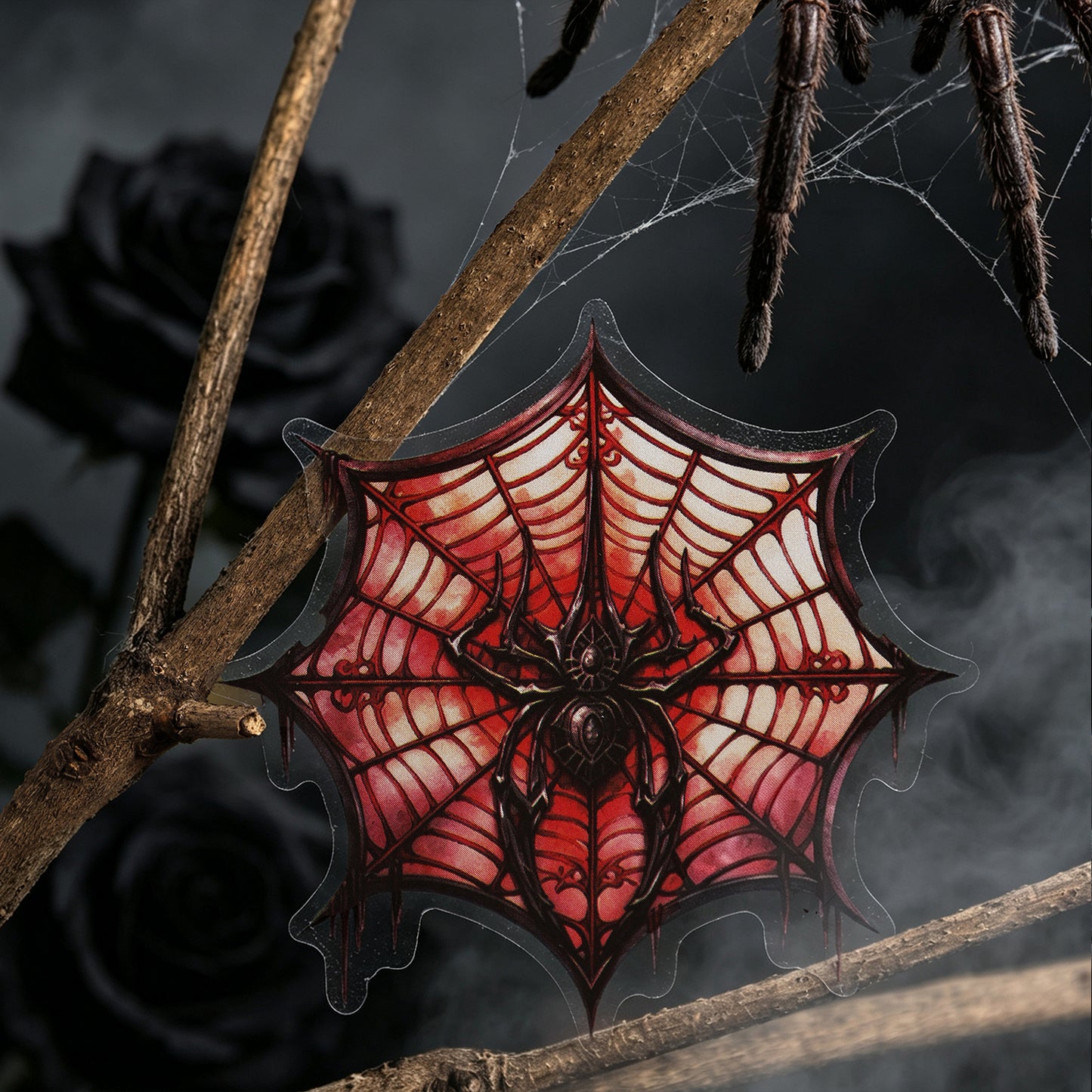 Vintage Spider Web Stickers