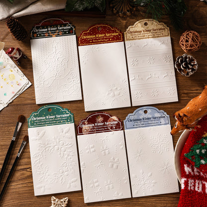 Christmas Winter Tales embossed Papers