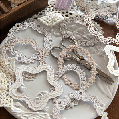 Crochet Floral Letter Frame Papers