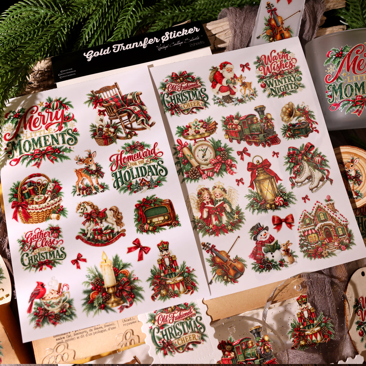 Christmas Nocturne Transfer Stickers
