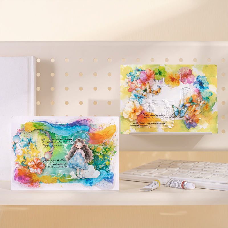 Watercolor Themed Ephemera Pack