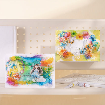Watercolor Themed Ephemera Pack