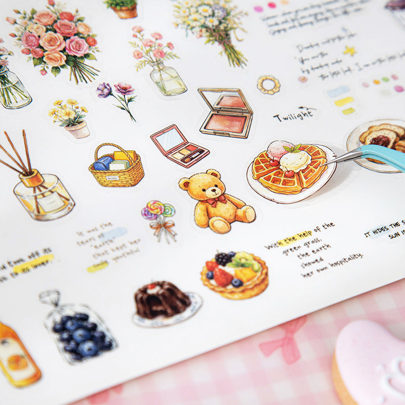 Flowers and Life Poetry Sticker Book