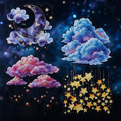 Clouds Star Moon Stickers