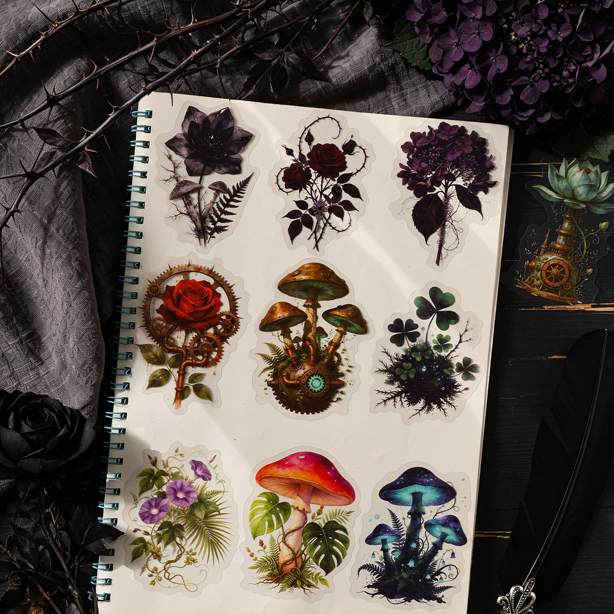 Vintage Floral Stickers