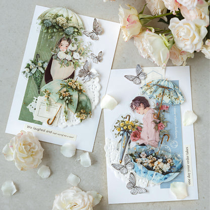 Floral Umbrella Concerto Stickers