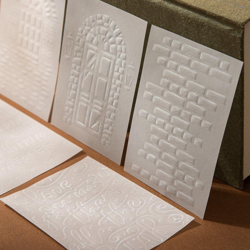 Misty White Blossoms Papers