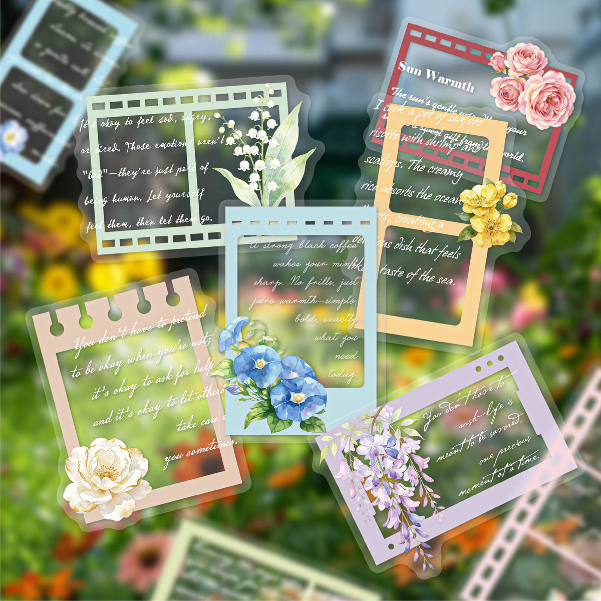 Floral Mail Stickers