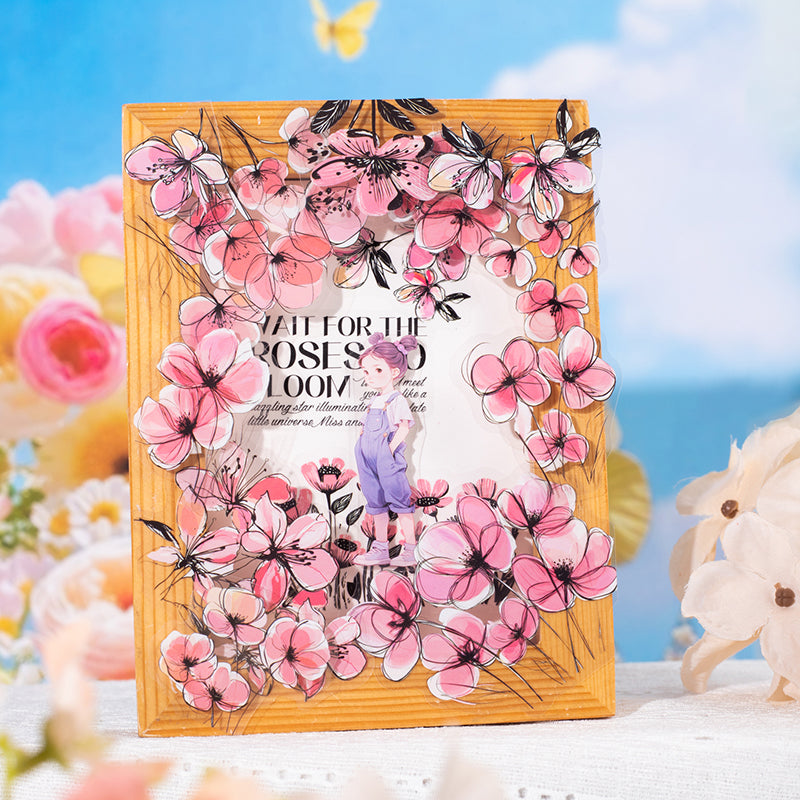 Draw Flowers and Traces Stickers