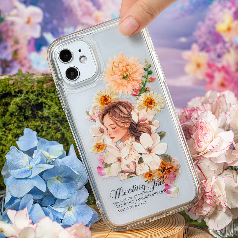 Embrace the beauty of flowers sticker