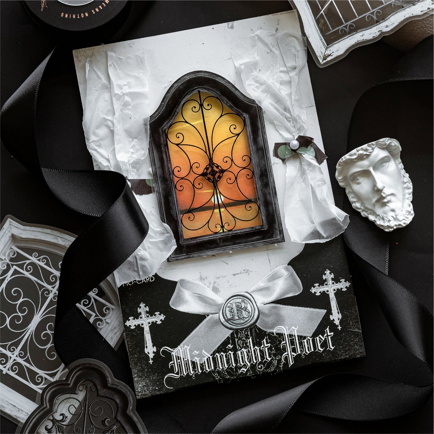 Iron Floral Window Stickers