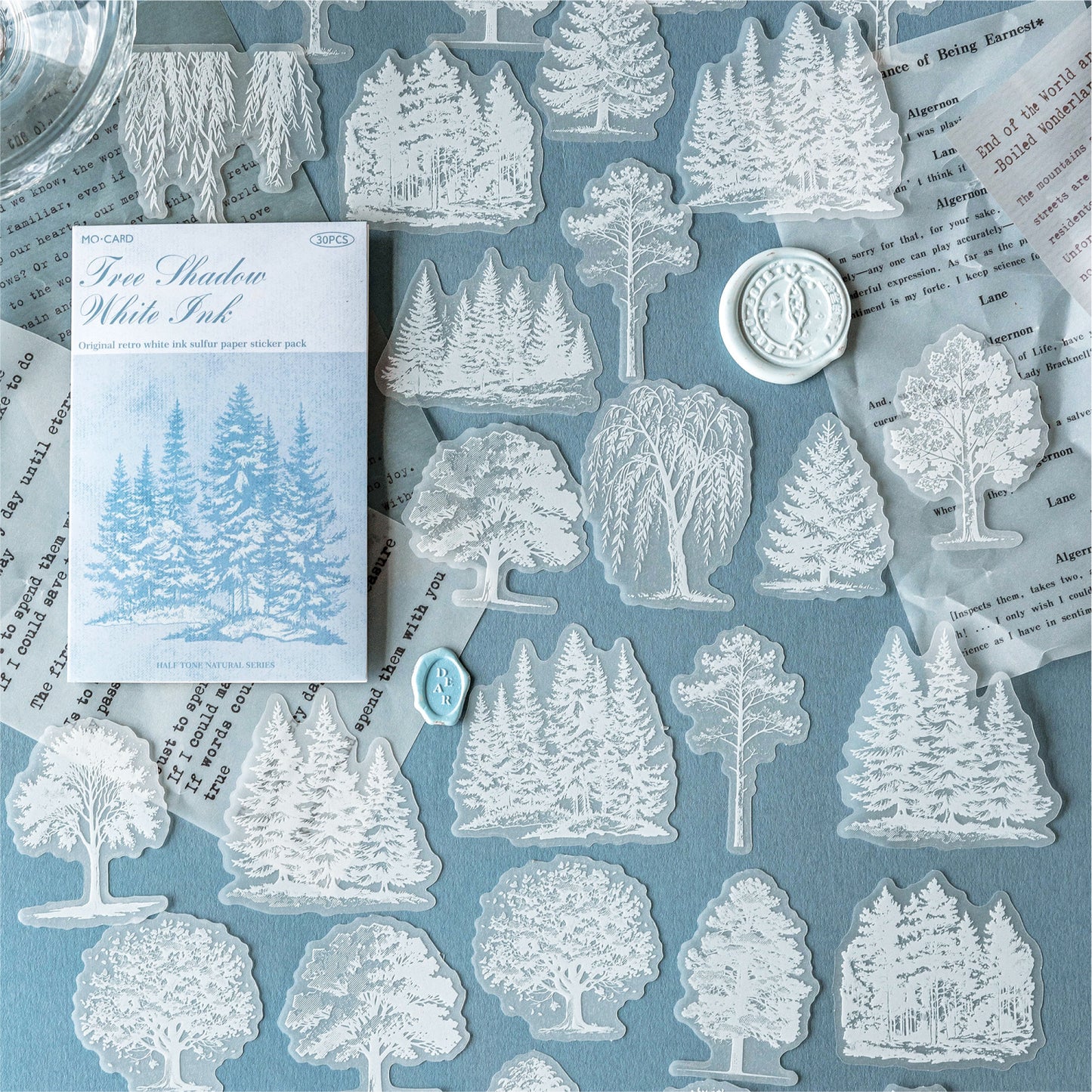 Half-Tone Nature Stickers