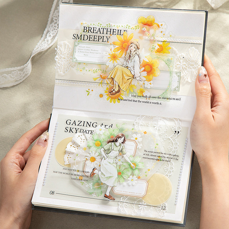 Floral Vellum Frame Stickers
