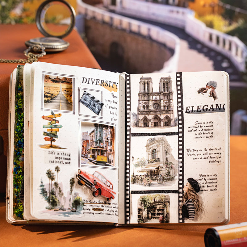 City Filmstrip Sticker Book