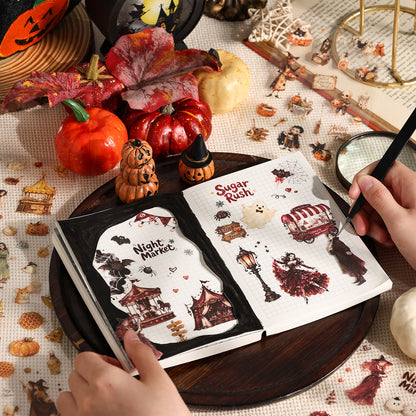 Halloween Rose Banquet Stickers