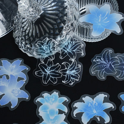 Colorful Floral Shadows Stickers
