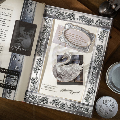 Silver Bloom Isle Washi Tape