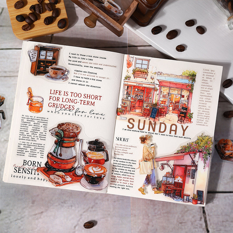 Her Coffee Memories Stickers