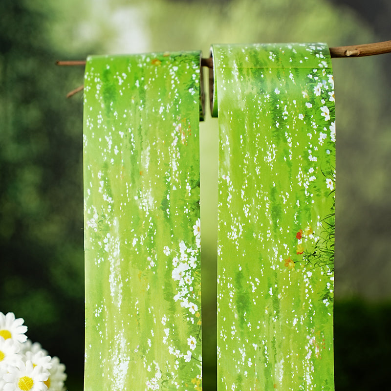 Strolling Under Green Shade Tape