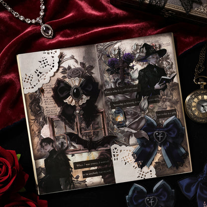 Gothic Bow Tie Stickers