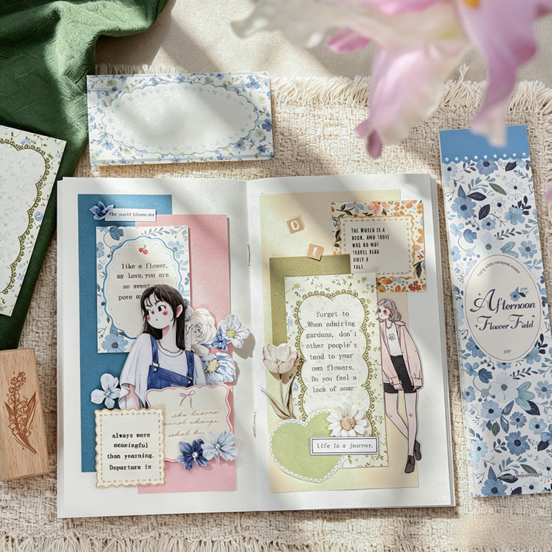 Afternoon Flower Field Memo Pad