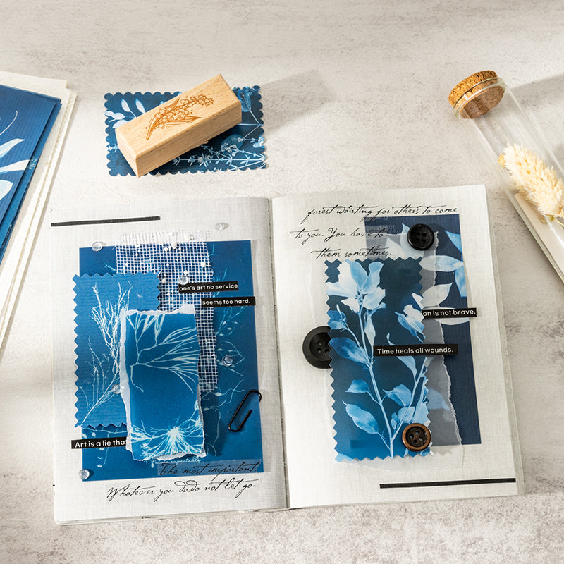 Enchanted Blue Floral Papers