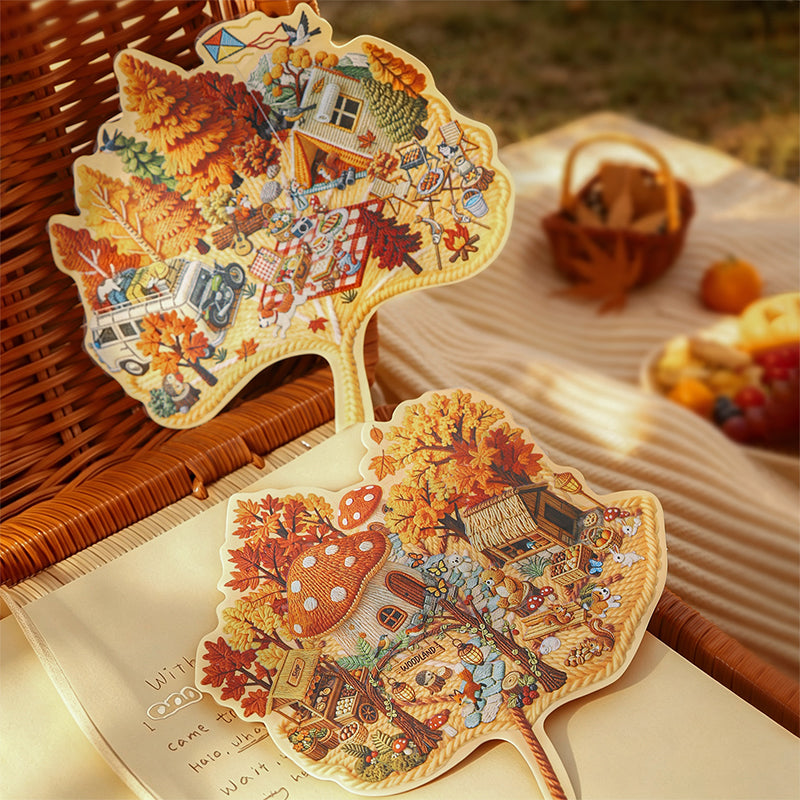 Embroidered Autumn Stickers