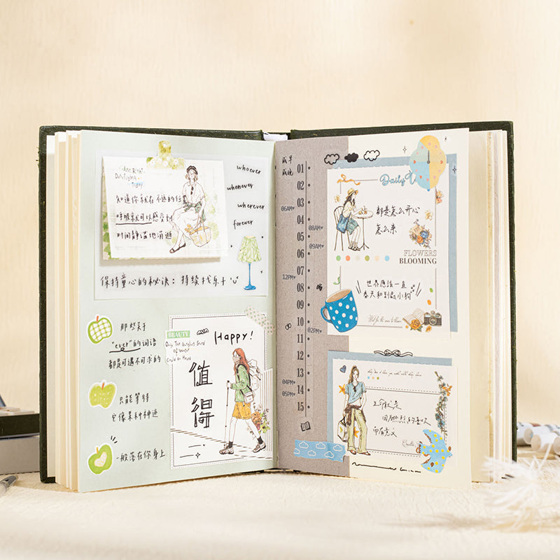 Girl Chasing Light Memo Pad