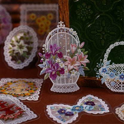 Sheer Floral Stickers