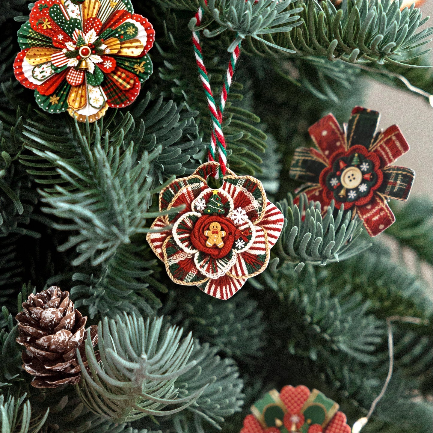 Christmas Floral Notes Stickers