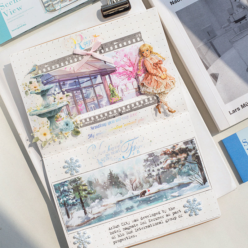 Beautiful Scenery View Sticker Book