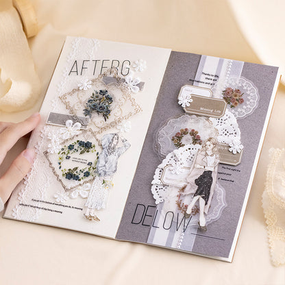 Glayed Tulle Lace Stickers