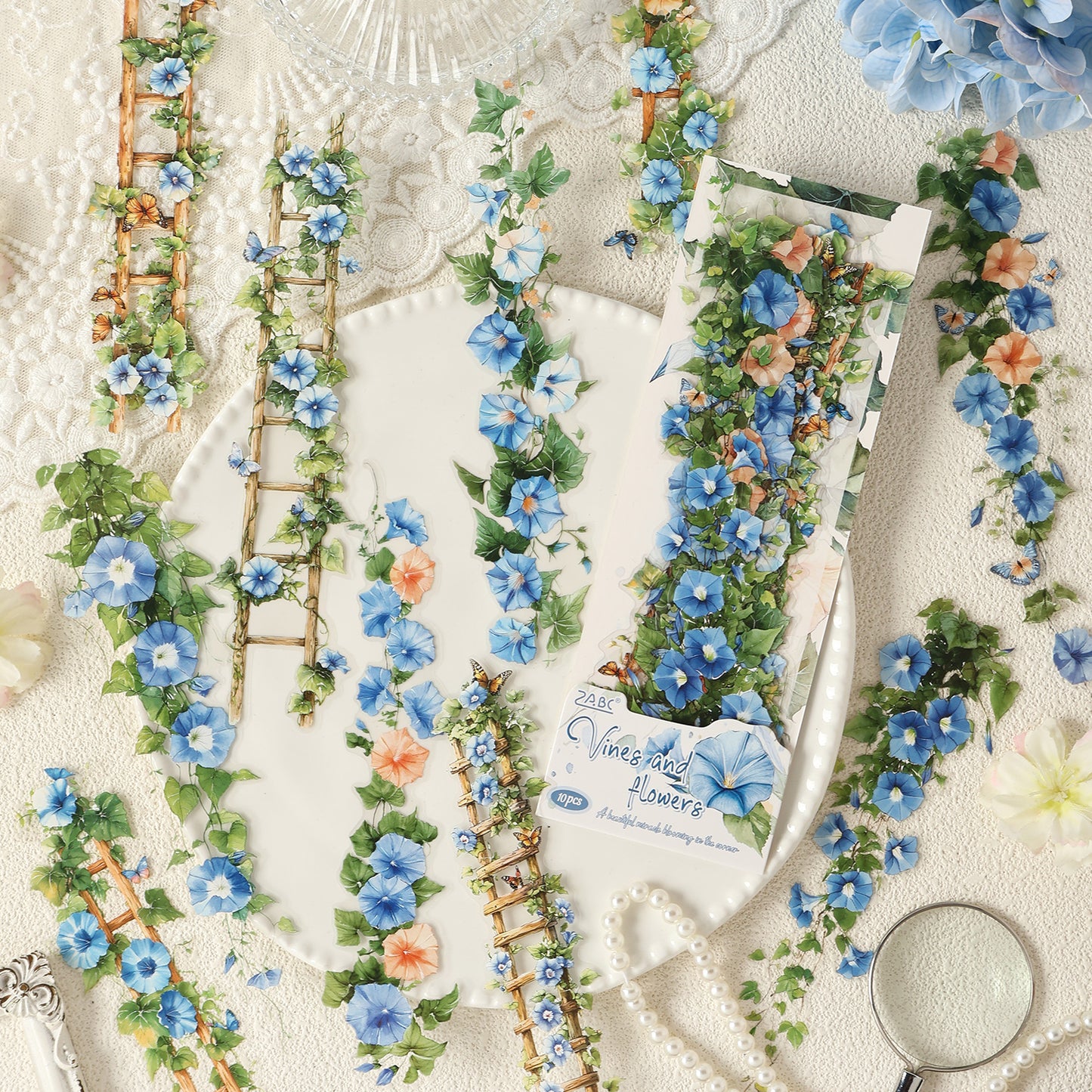 Tangled Vines Blossoms Stickers