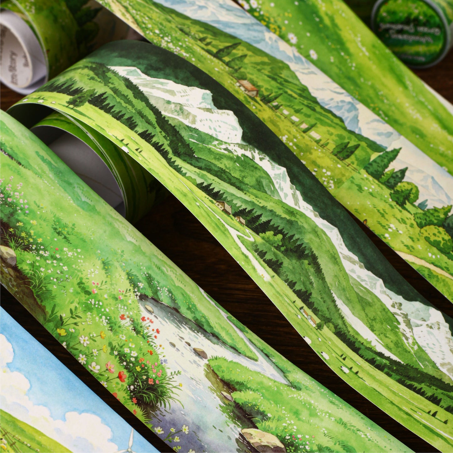 Wandering Green Pasture Washi Tape