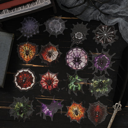 Vintage Spider Web Stickers