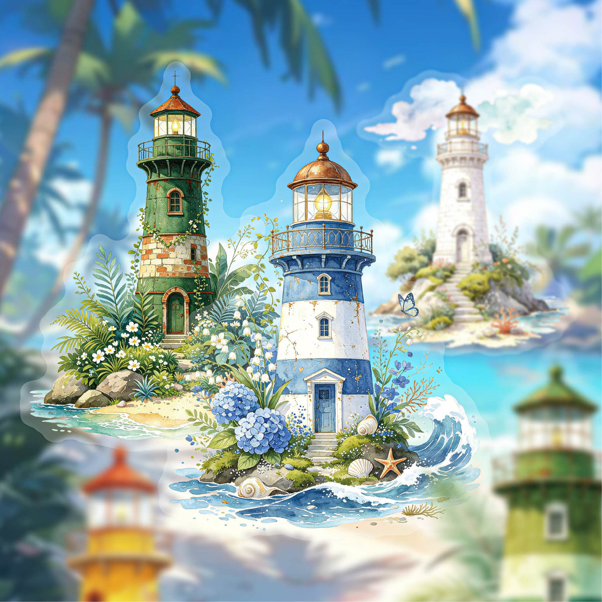 Lighthouse Stickers