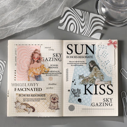 White Fantasy Stickers