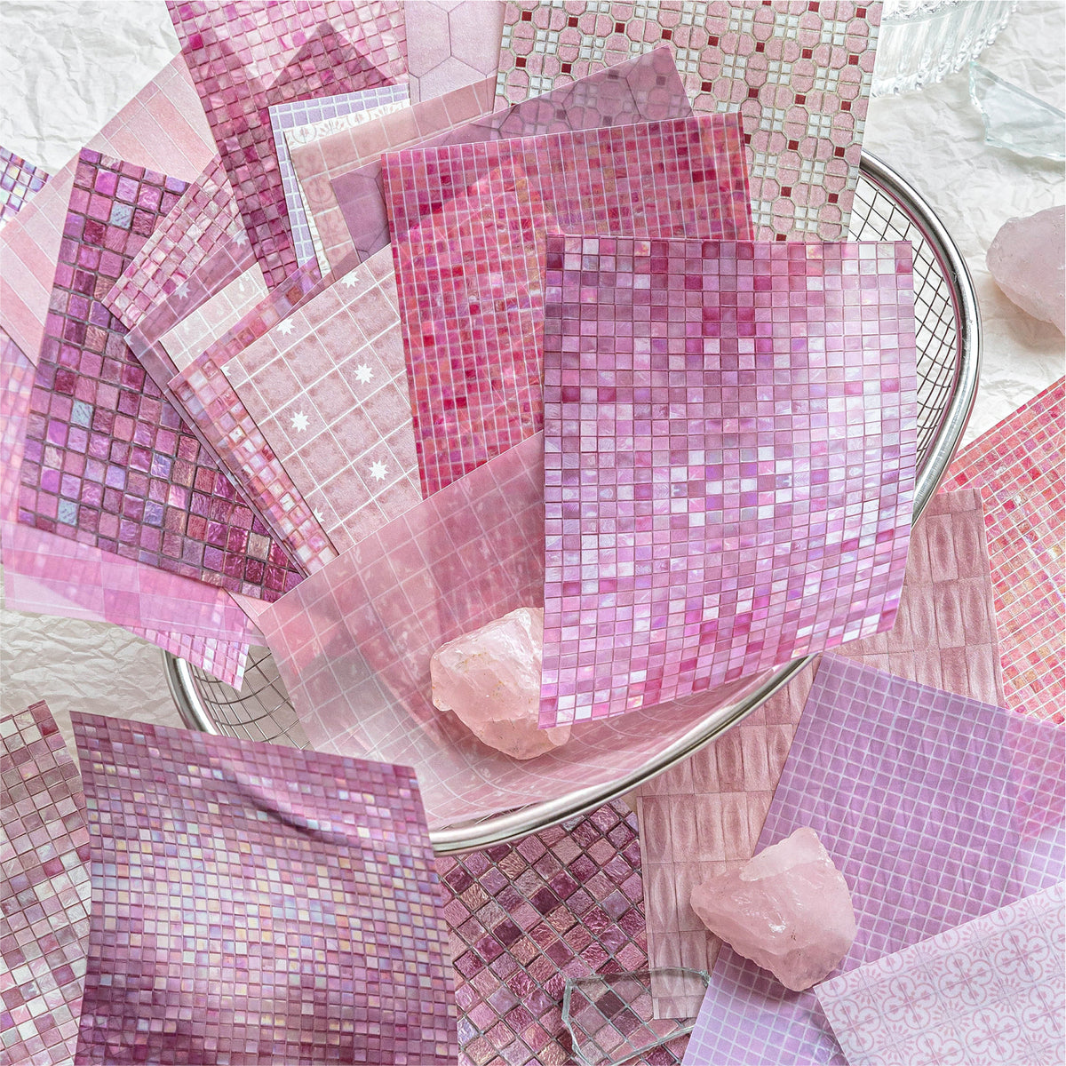 Colorful Glass Tile Papers