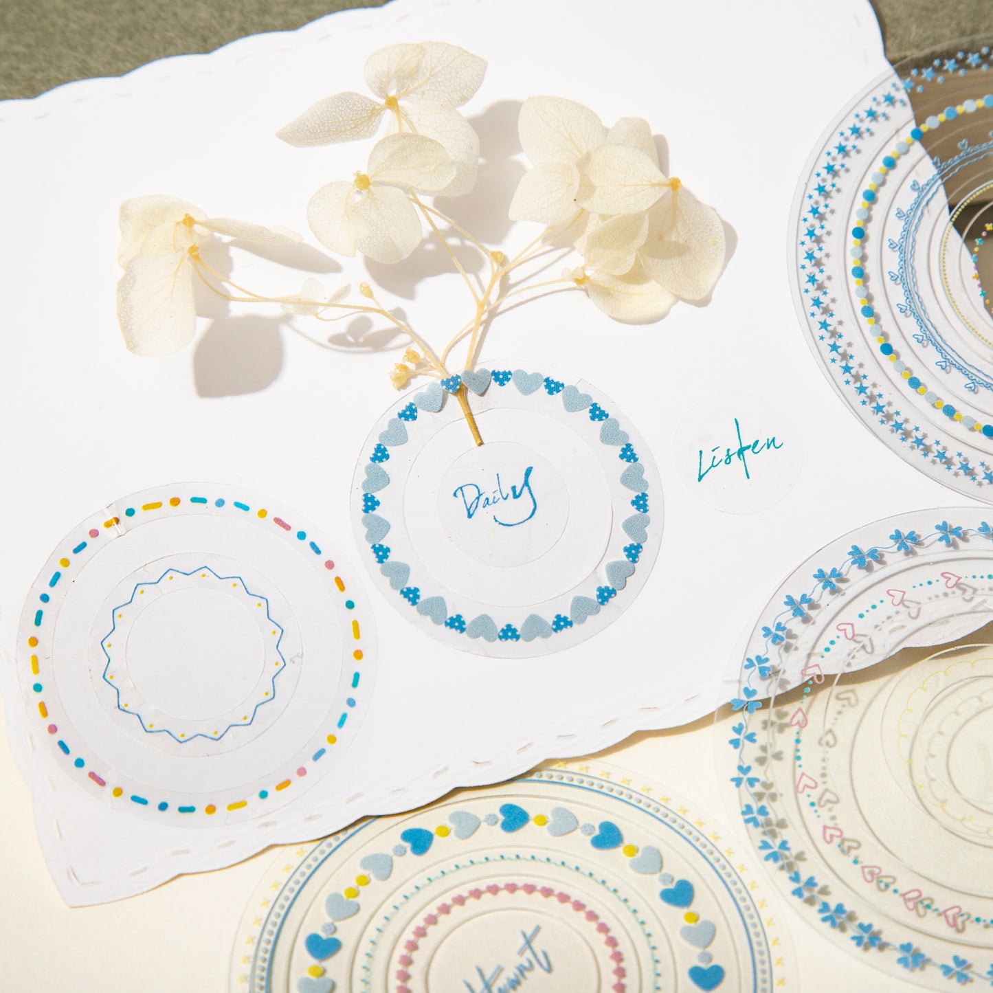 Dreamy Lace Floral Stickers