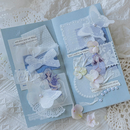 White Mist Journal Puffy Stickers