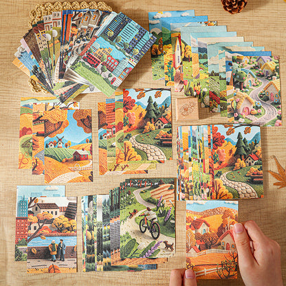 Four Autumn Scenes Papers