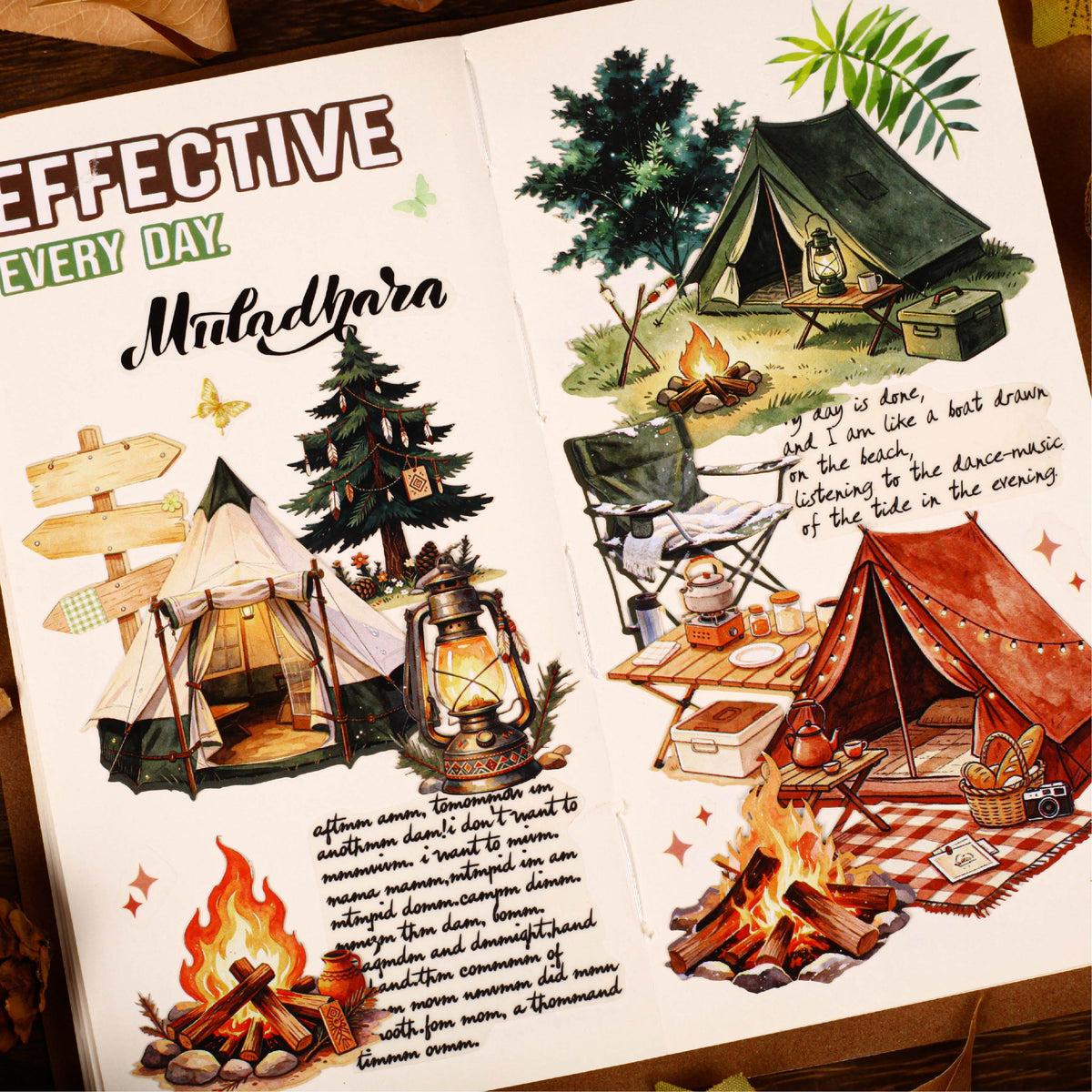 Camping Adventure Stickers