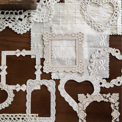 Crochet Floral Letter Frame Papers